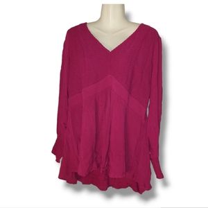Torrid Burgundy Purple Babydoll Top- New with Tags
